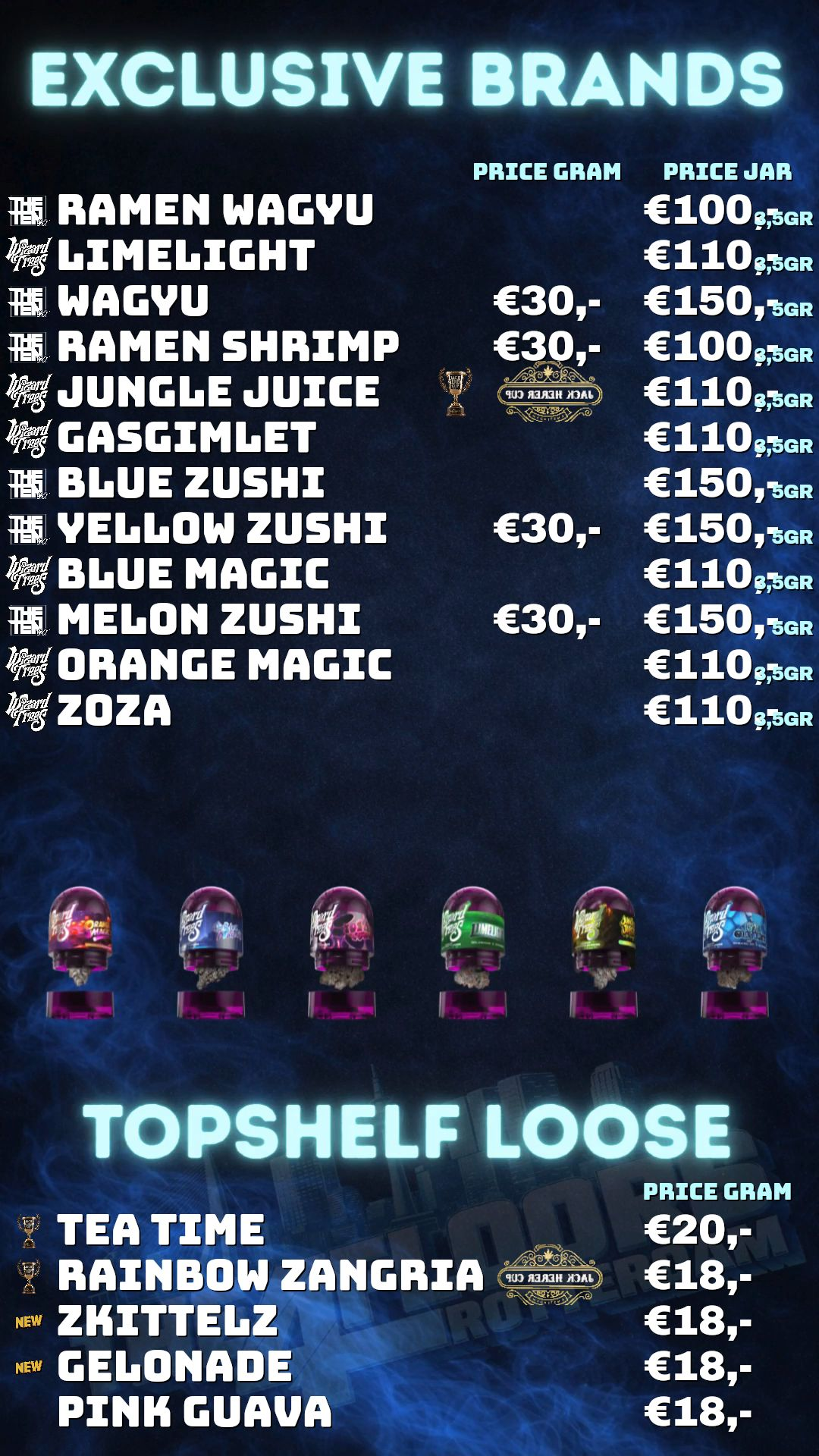 Menu bij 4 Floors