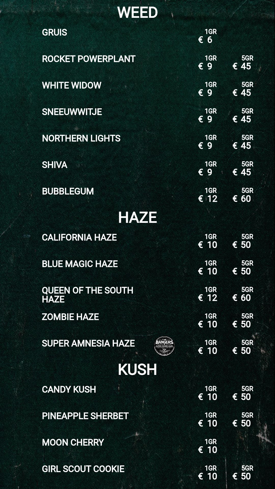 Menu bij Charlois