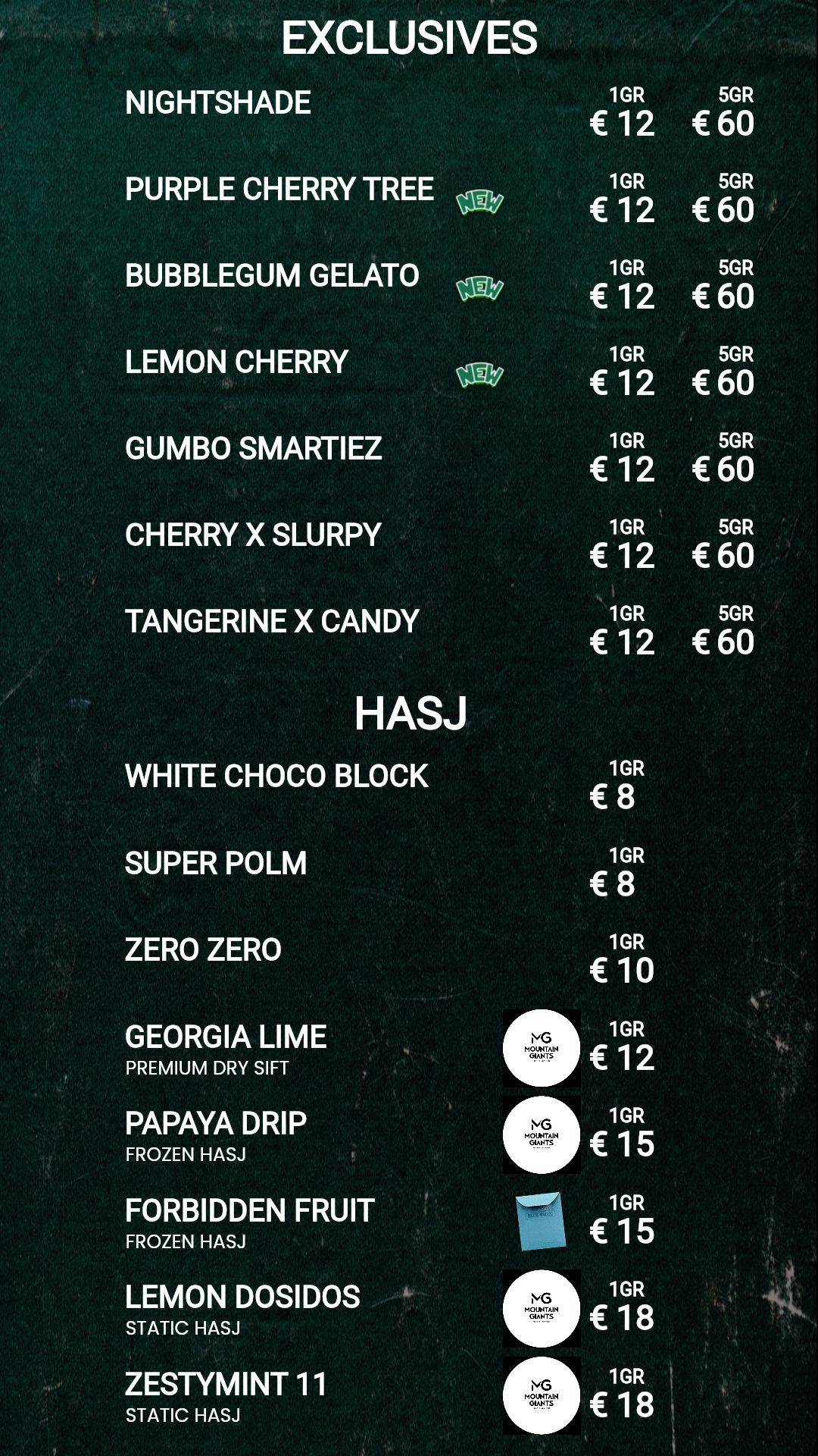 Menu bij Charlois