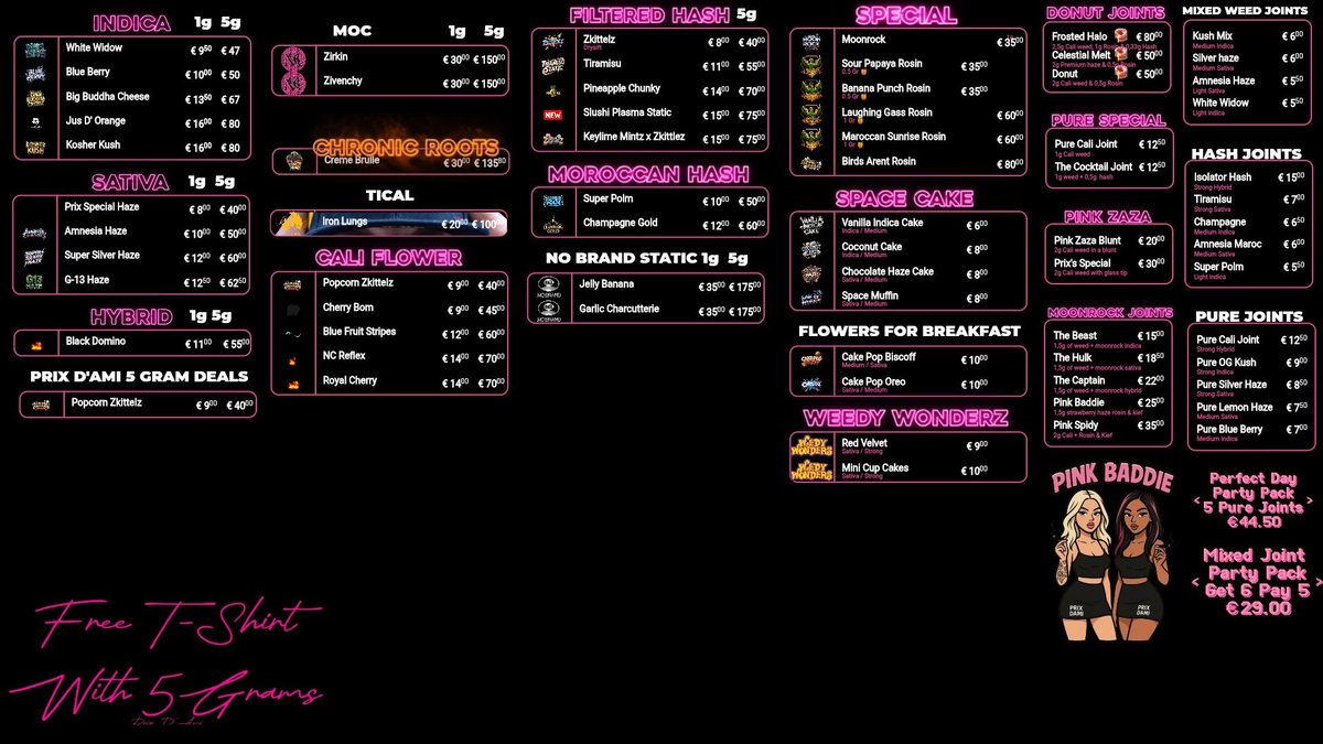 Menu bij Prix d'Ami